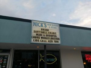 The very imaginatively named Nick's Restaurant
